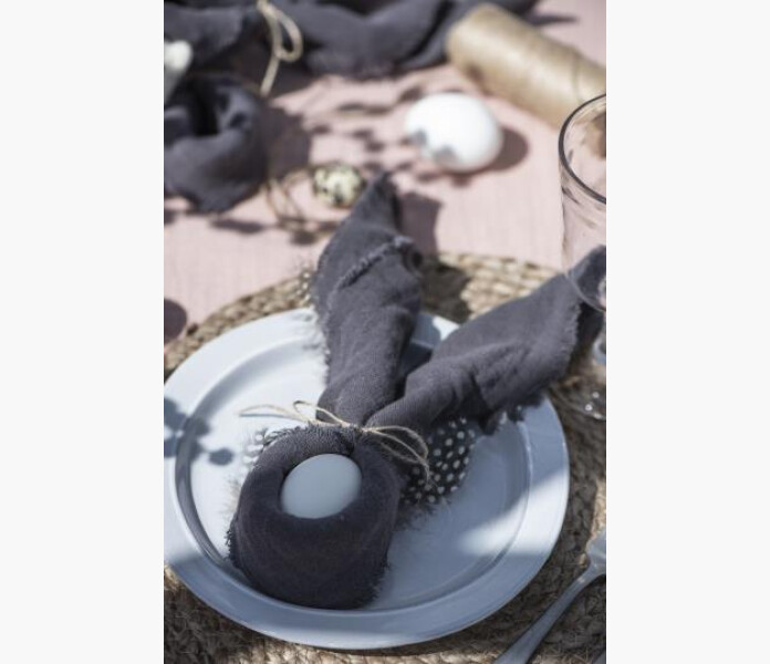 IB Tygserviett morkgra 40 x 40cm. 1 kuva