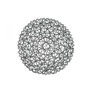 4Living Bordstablett Hyrrä rund 38cm, svart image