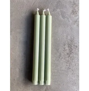 Vio Kronljus Ljusgrön stearin 2,2x28cm image