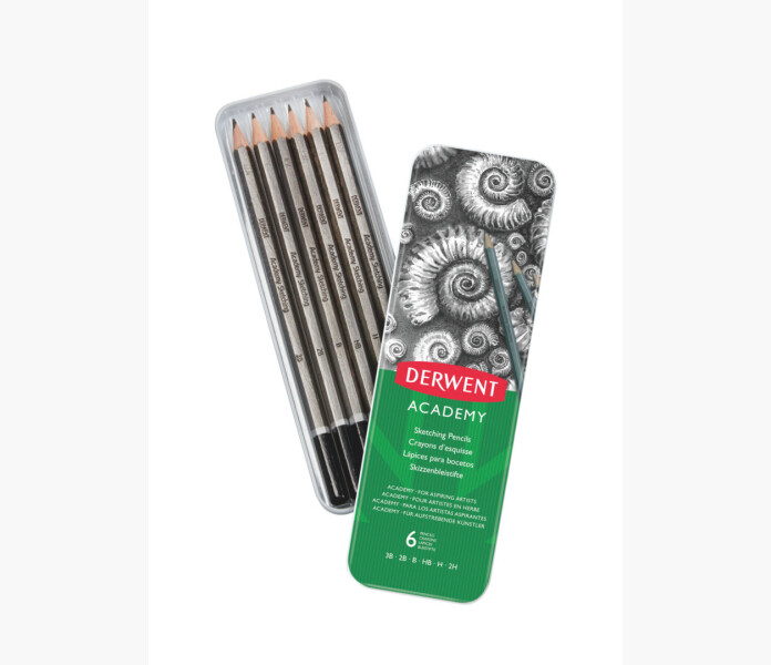 Derwent sketch Academy 6st 2H 3B kuva