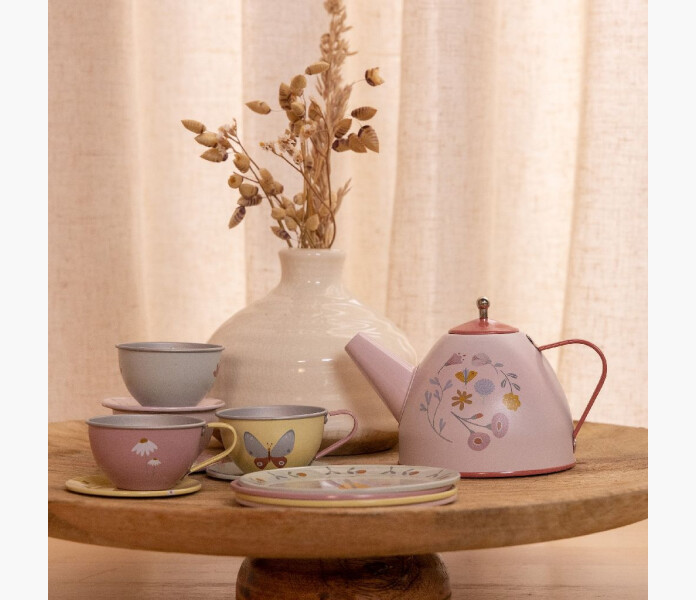 Little Dutch Te set blommor och fjarilar  kuva