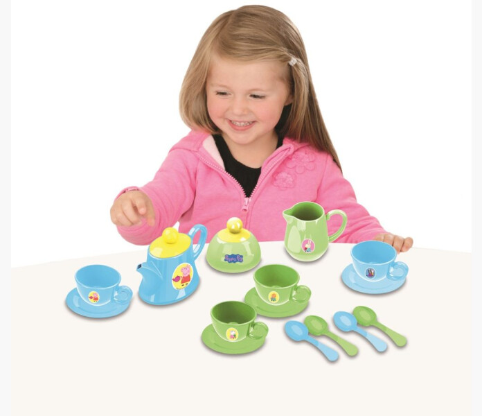 Greta Gris teservis i plast 17 delar 3+   kuva