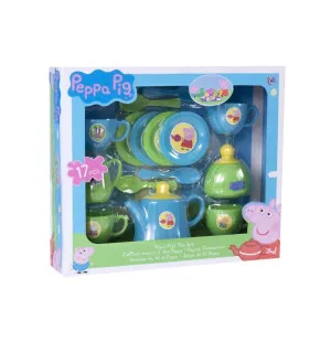 Greta Gris teservis i plast, 17 delar, 3+ kuva