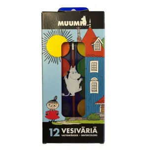 Mumin vattenfärger 12st kuva