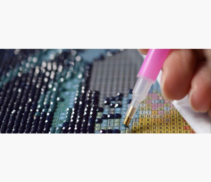 Diamanttavla 40 x 50 cm Vacker katt v2 image