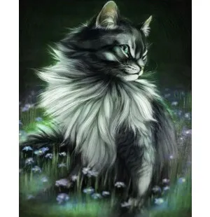 Diamond Painting pretty cat kuva