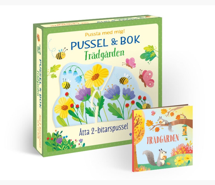 Pussel och bok Tradgarden image