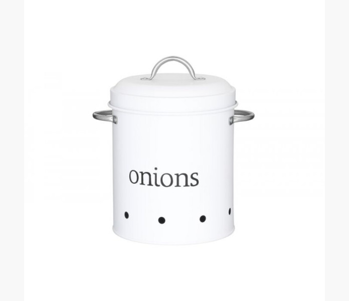 Lokburk i metall vit rund 20cm image