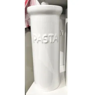 Bruka Design Burk Pasta vit m. vit text image