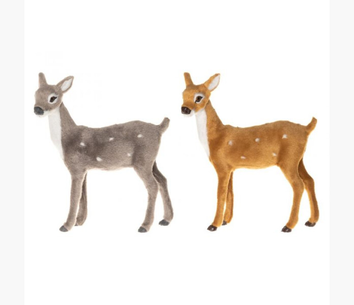 Winteria Hjort staende beige 21 cm image