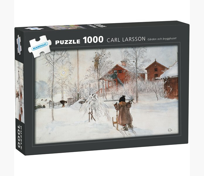 Carl Larsson pussel Garden och bygghuset 1000bt kuva