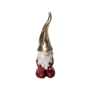 Nääsgrängården Tomten Fritte, röd H.8,7cm kuva