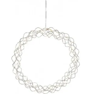 Star Trading Ljuskrans Curly Wreath 45cm, 50 LED image