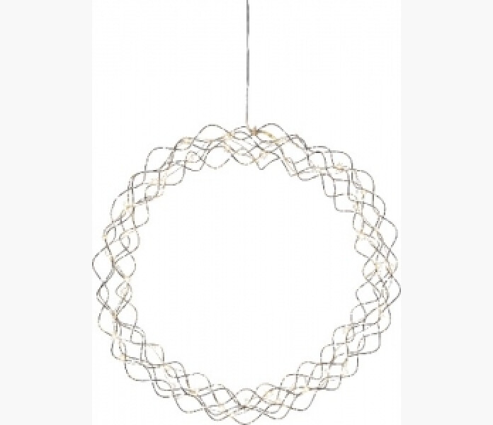 Star Trading Ljuskrans Curly Wreath 45cm 50 LED image