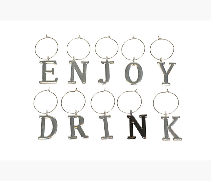 Vinglas koppmarkor Enjoy silver kuva