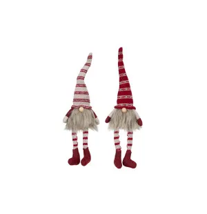 Tomte sittande röd & beige kuva