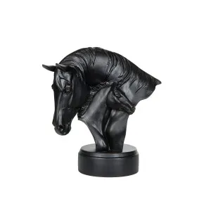 Hästhuvud med föl stående image