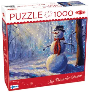 Pussel Happy Snowman, 1000 bitar image