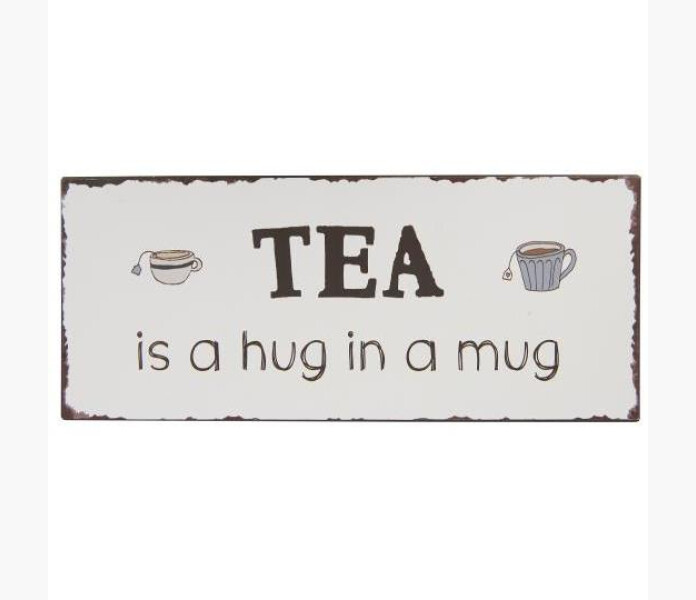 IB Laursen Metall skylt Tea is a hug in a mug kuva