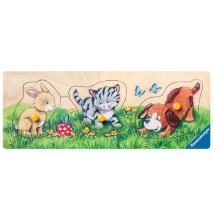 Träpussel med knapp 3bit image