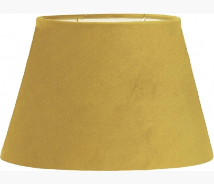 PR Home Lampskarm Oval sammet gul 20cm kuva