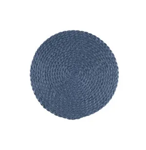 Bordstablett mörkblå rund 38cm image