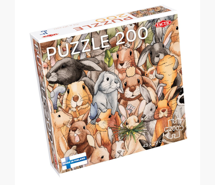 Pussel Kaniner 200bitar 43x29cm image