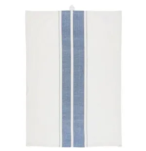 IB Laursen Kökshandduk vit/blå randig image