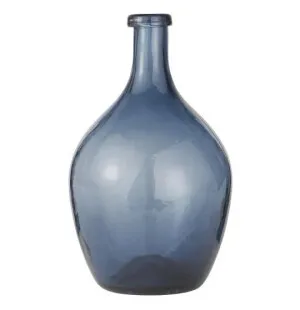 Glasballong Malva munblåst blå, 28x17cm image