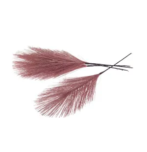 Syntetiska fjädrar trådad rosa 12 st image