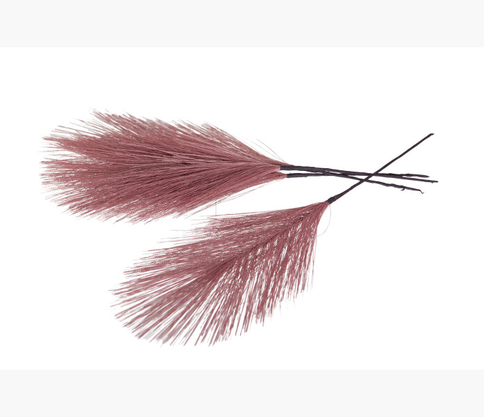 Syntetiska fjadrar tradad rosa 12 st image