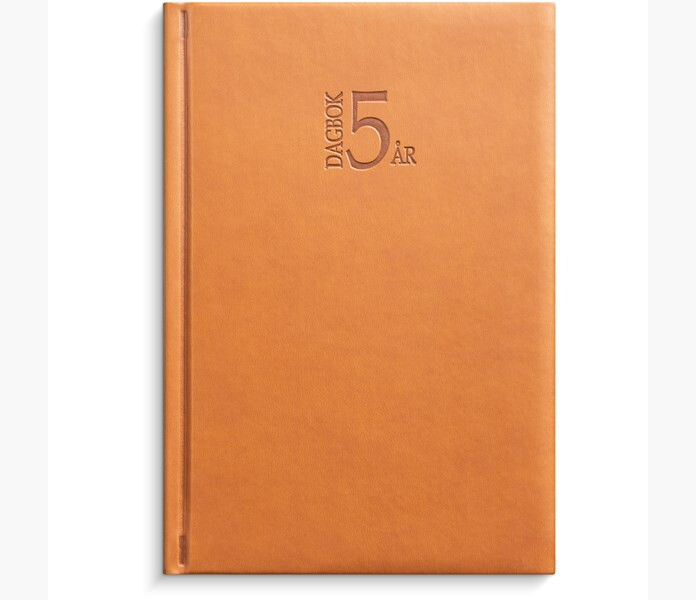 Fem ars dagbok A5 congac image