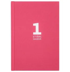 Ettårs dagbok rosa linnetextil kuva