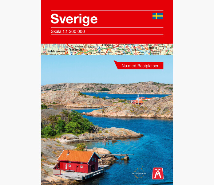 Sverige Vagkarta med rastplatser kuva