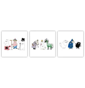 Glasunderlägg Mumin Online 6st image