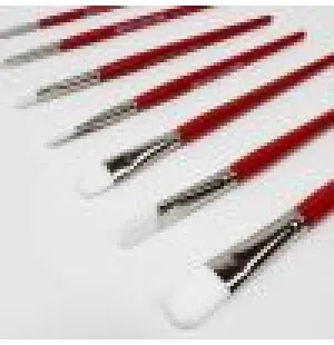 Allmogepensel rundad röd 4 kuva