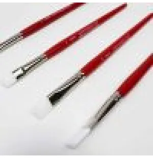 Dekorpensel greppvänlig platt röd 6 kuva