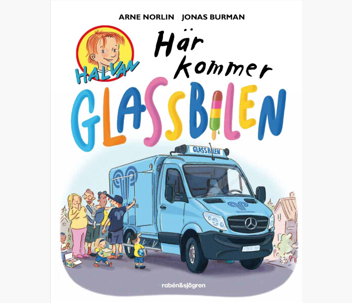 Halvan har kommer glassbilen image