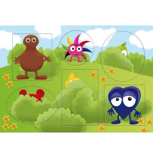 Pussel Babblarna, formpussel, 6 figurer, 1- 3år image