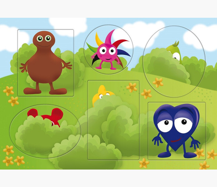 Pussel Babblarna formpussel 6 figurer 1till 3ar kuva