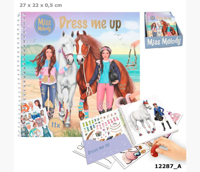 Miss Melody Dress Me Up Stickersbok image
