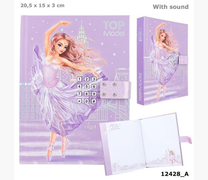TopModel dagbok med kod musik image