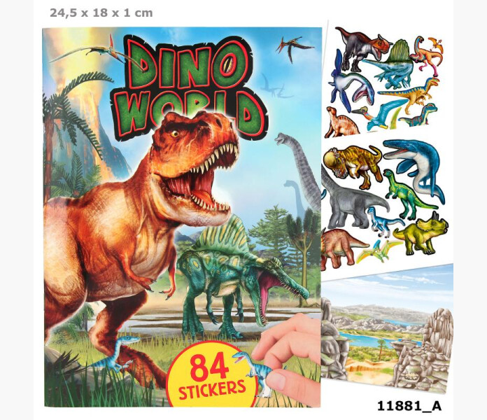Create your dino world pysselbok kuva