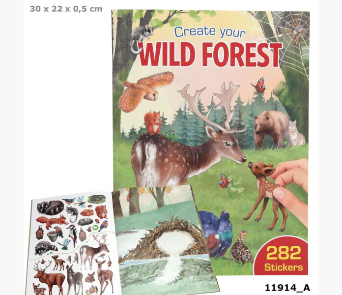 Create your wild forest pysselbok kuva