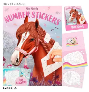 Miss Melody number stickerbok kuva