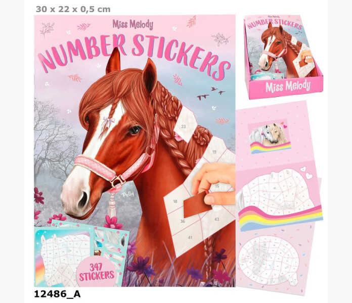 Miss Melody number stickerbok kuva