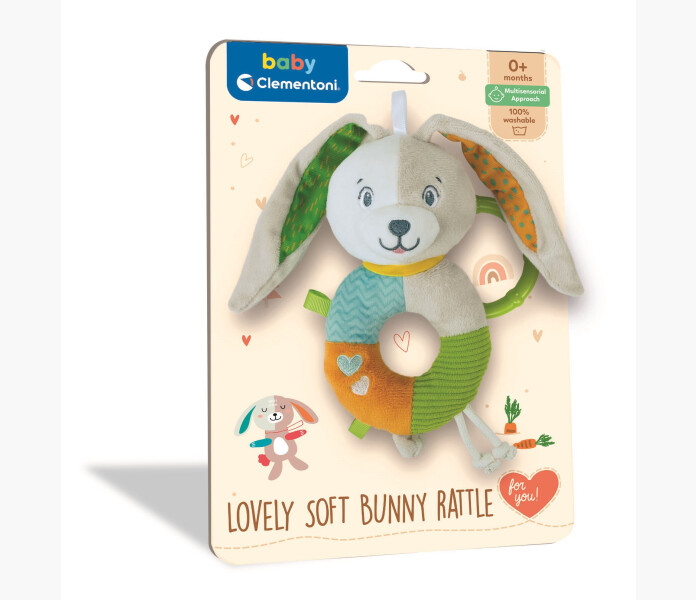 Clementoni mjuk kanin skallra 0+ kuva