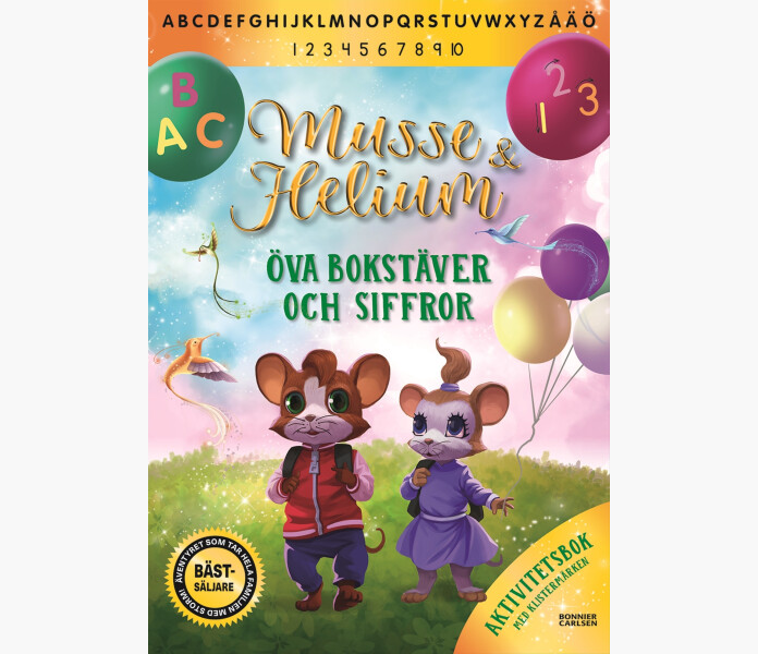 Musse Helium. Ova bokstaver och siffror kuva