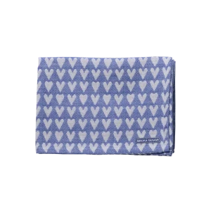 Bruka Design kökshandduk hjärta blå image