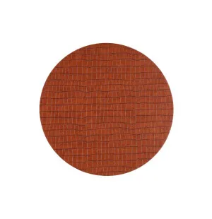 Bordstablett Croc brun rund 38cm plast image